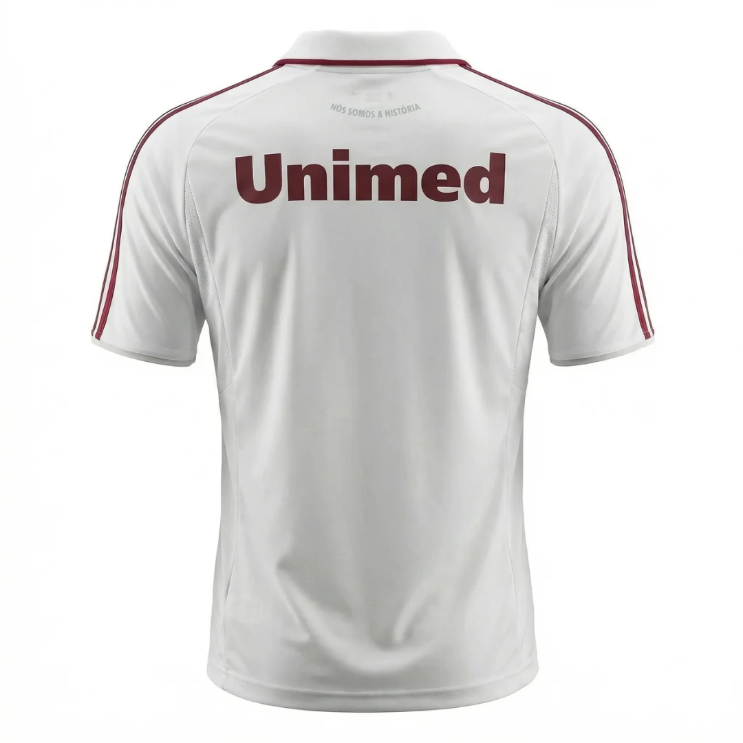 Camisa Fluminense III 2011/2012 - Retrô Adidas - Branca com detalhes em vinho