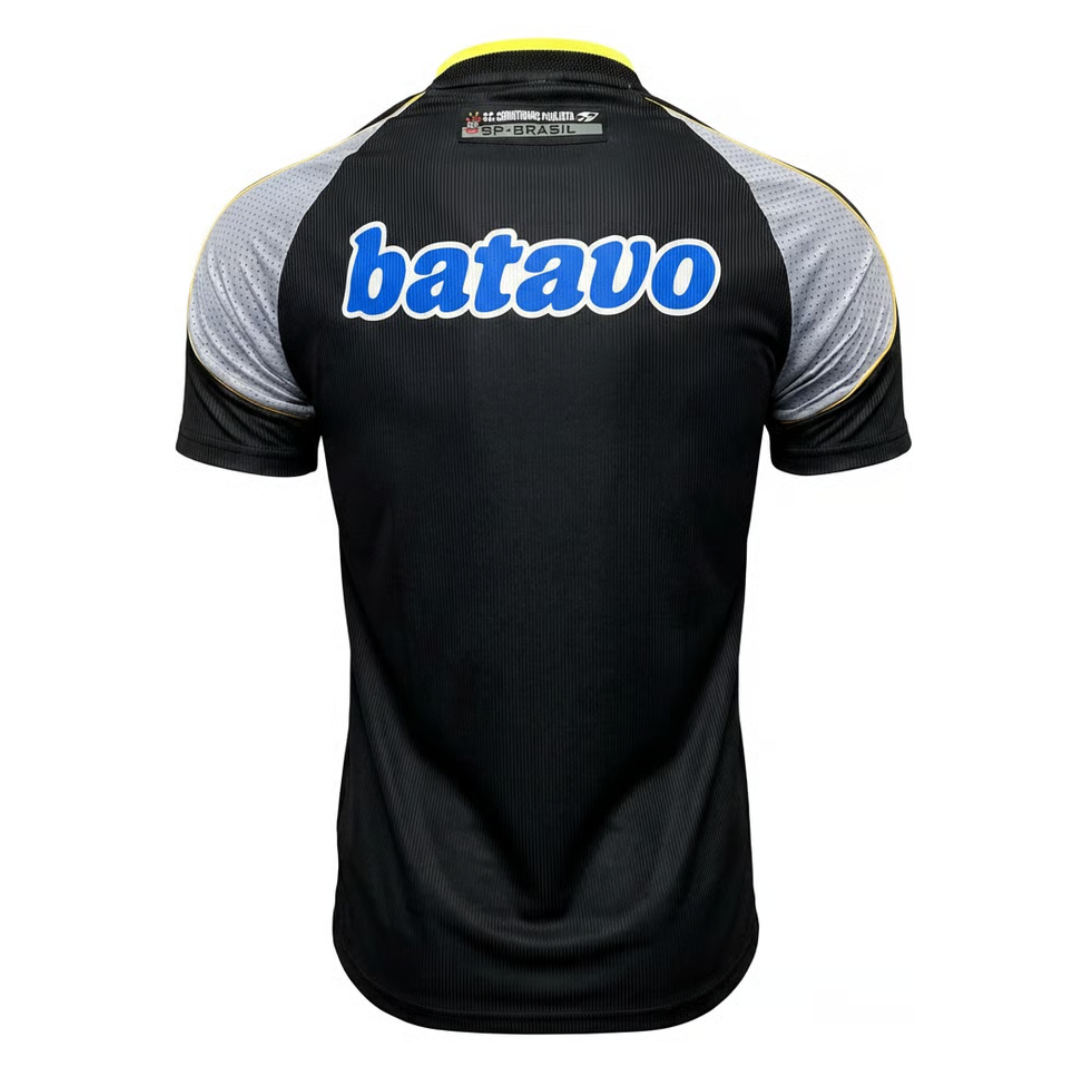 Camisa Corinthians III 1999 - Retrô Topper Masculina - Preta com detalhes em branco