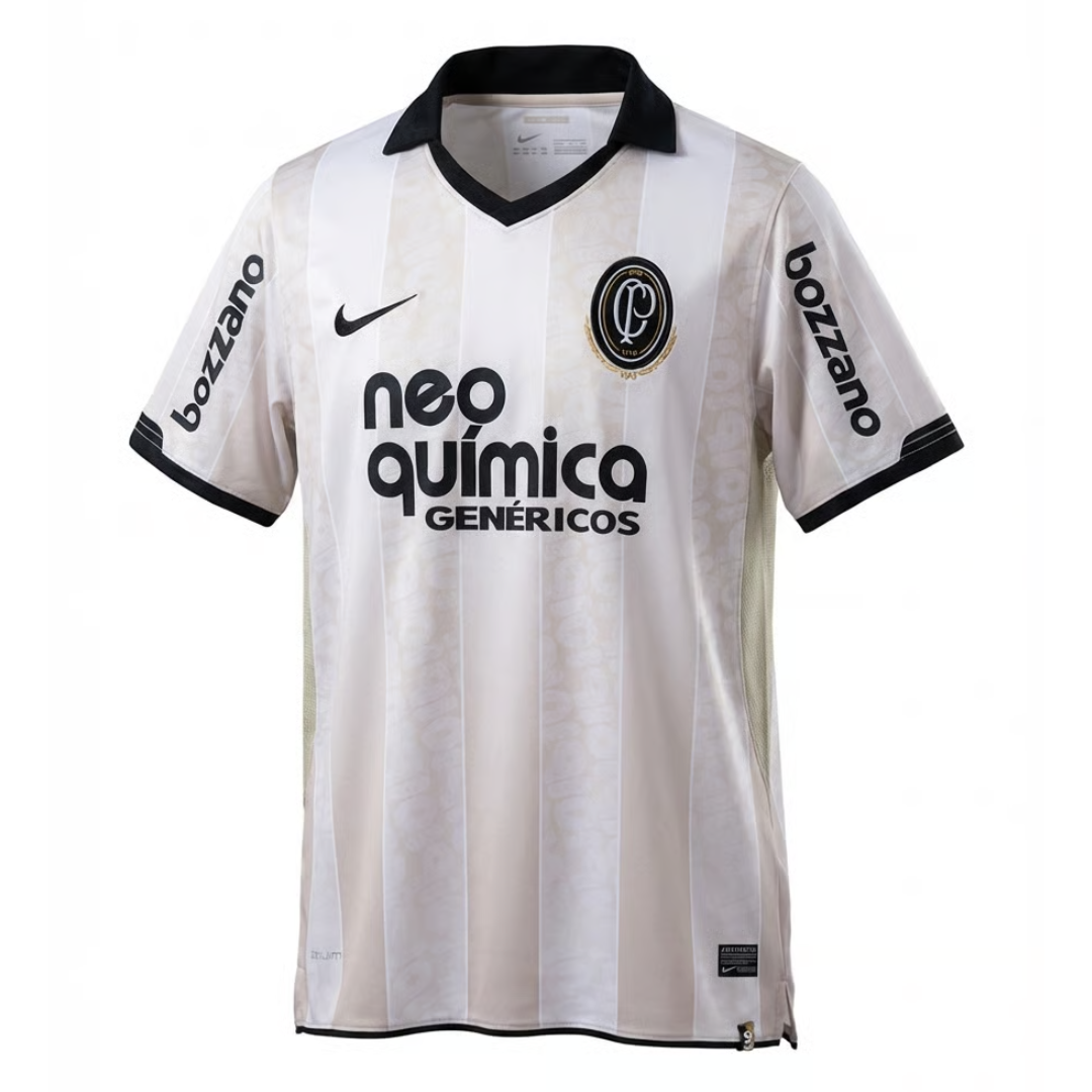 Camisa Corinthians Edição Especial Centenário 2010 - Retrô Nike Masculina - Bege