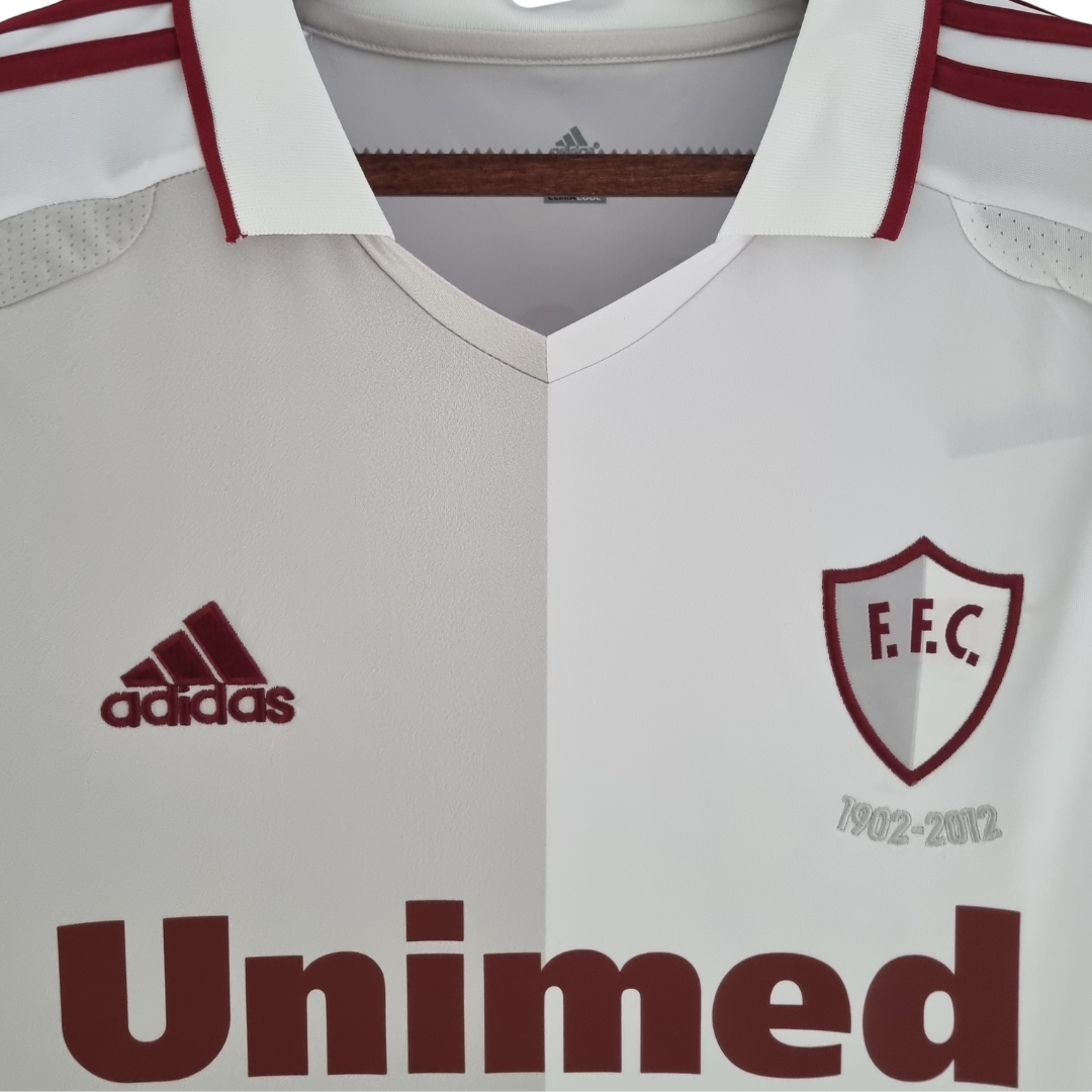 Camisa Fluminense III 2011/2012 - Retrô Adidas - Branca com detalhes em vinho