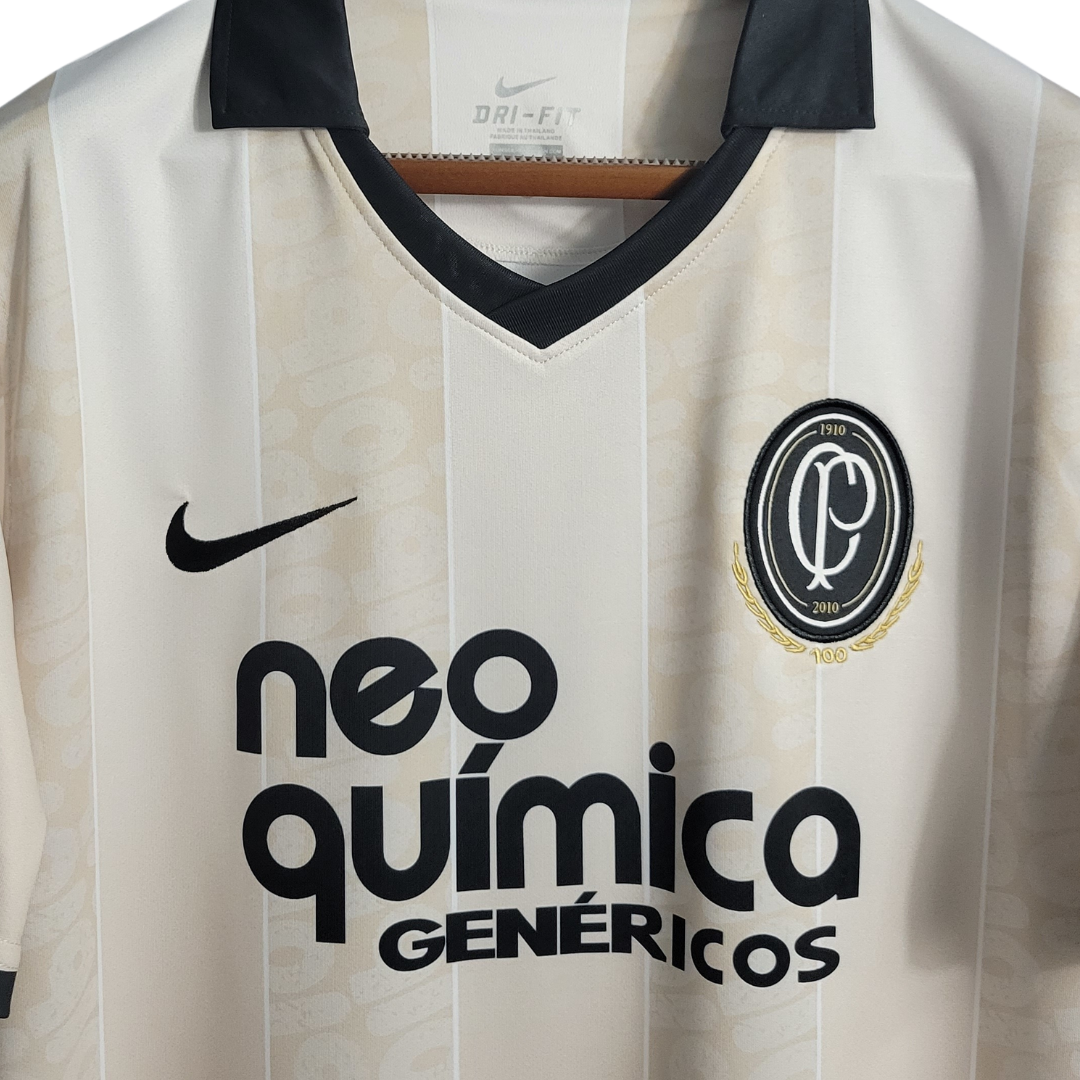 Camisa Corinthians Edição Especial Centenário 2010 - Retrô Nike Masculina - Bege