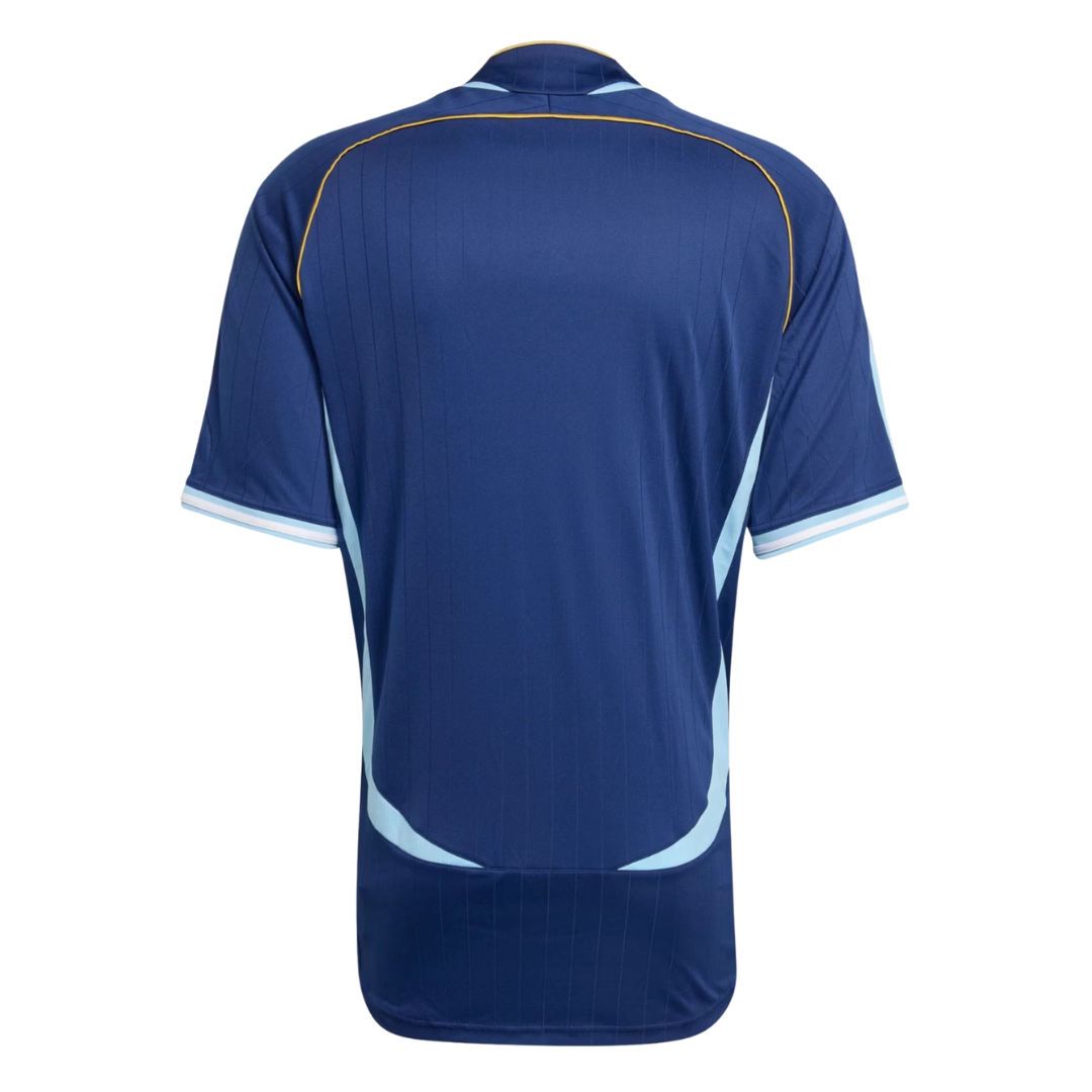Camisa Seleção da Argentina II 2006 - Retrô Adidas - Azul escuro com detalhes em azul claro