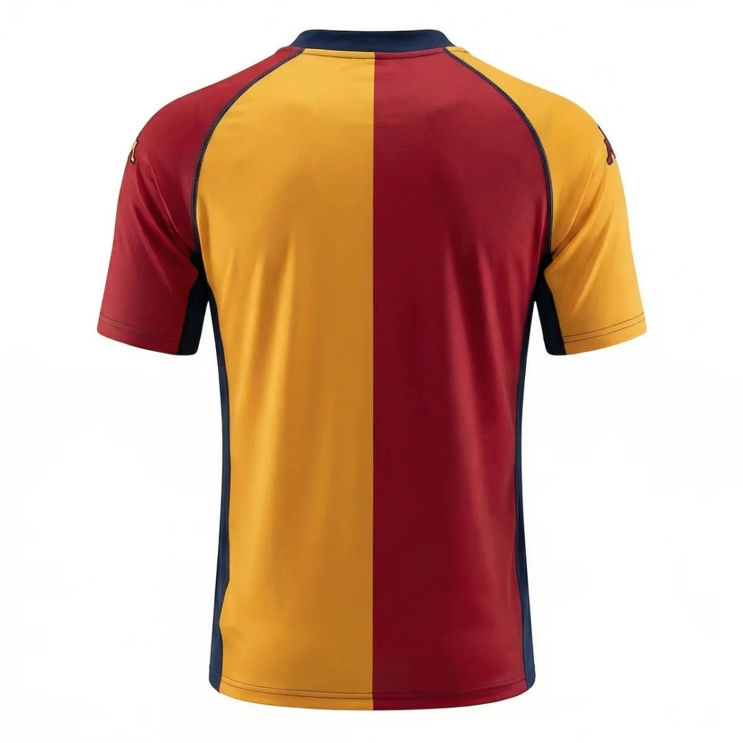 Camisa Roma I 2001/2002 - Retrô Kappa - Vermelha e amarela