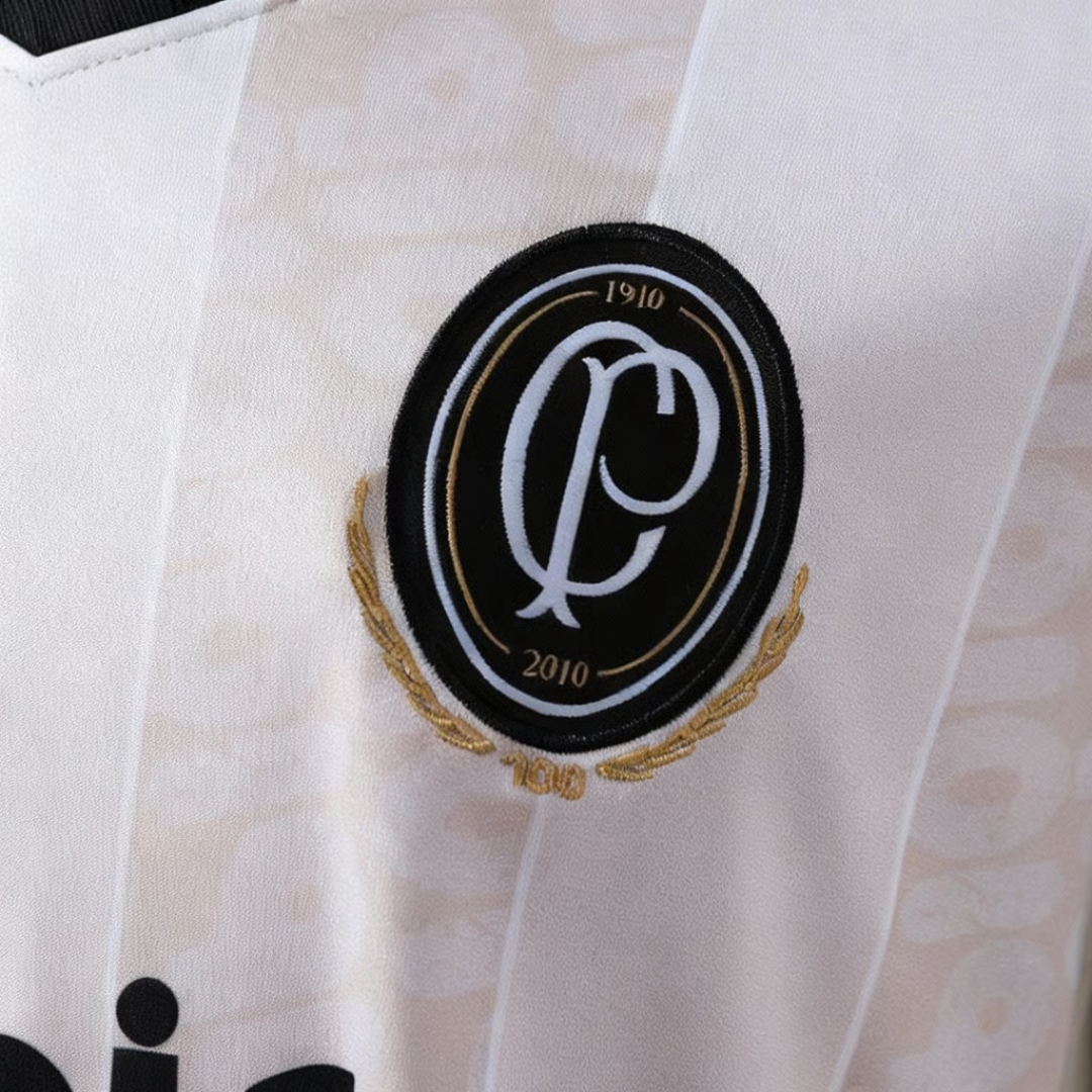 Camisa Corinthians Edição Especial Centenário 2010 - Retrô Nike Masculina - Bege