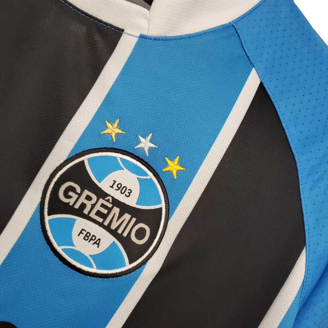 Camisa Grêmio I 2017 - Retrô Umbro - Azul e preta