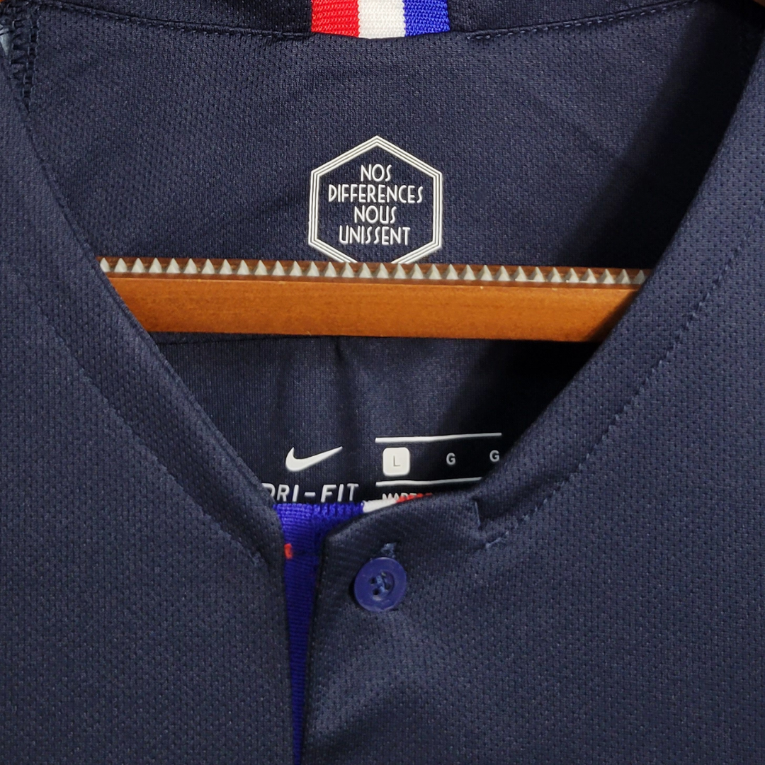 Camisa Seleção da França I 2018 Manga Longa - Retrô Nike - Azul