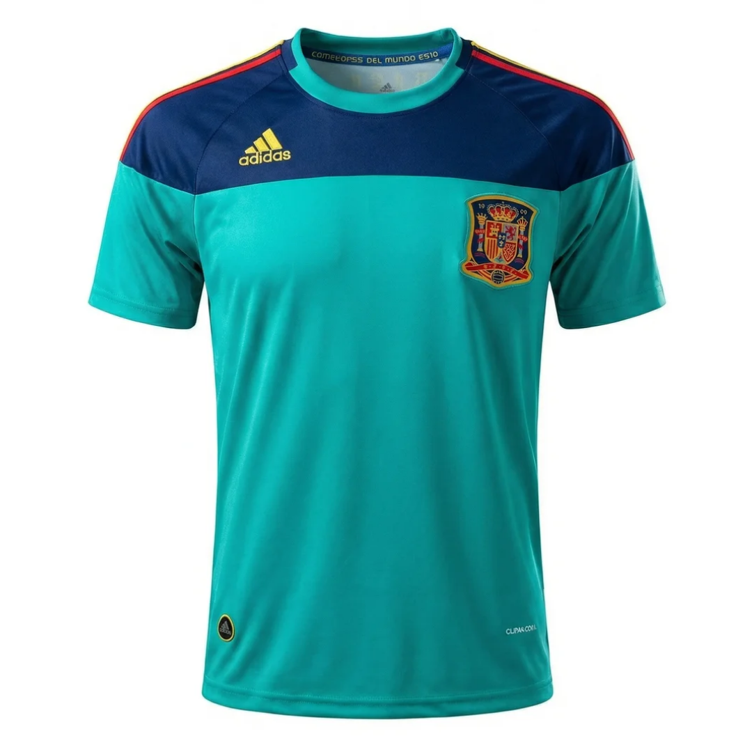 Camisa Seleção da Espanha Goleiro 2010 - Retrô Adidas - Azul