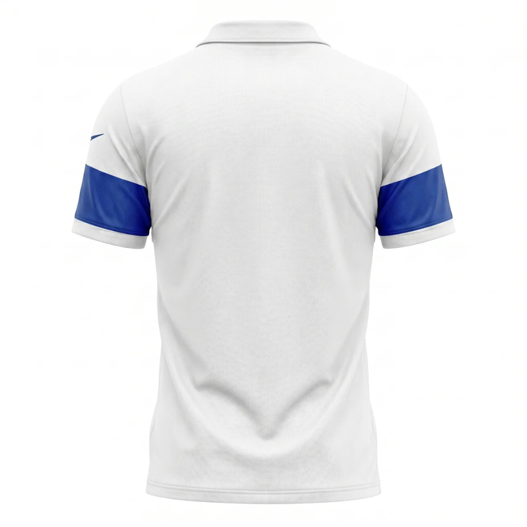 Camisa Seleção Brasileira III 2004 - Retrô Nike - Branco com detalhes em azul e brasão CDB