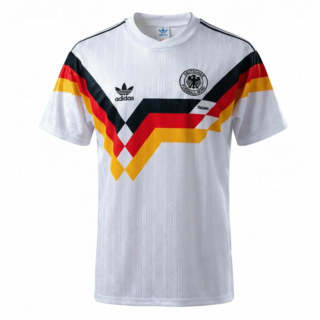 Camisa Seleção da Alemanha I 1990 - Retrô Adidas - Branca