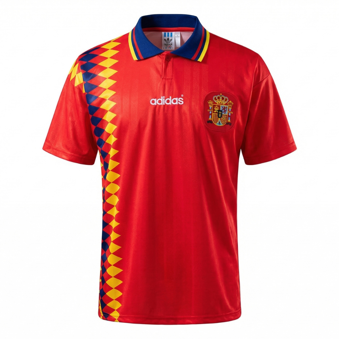 Camisa Seleção da Espanha I 1994 - Retrô Adidas - Vermelha