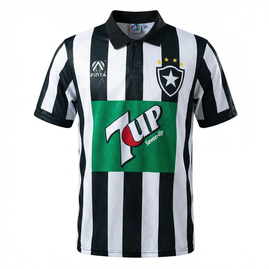 Camisa Botafogo l 1995 - Retrô Finta - Preta e Branca