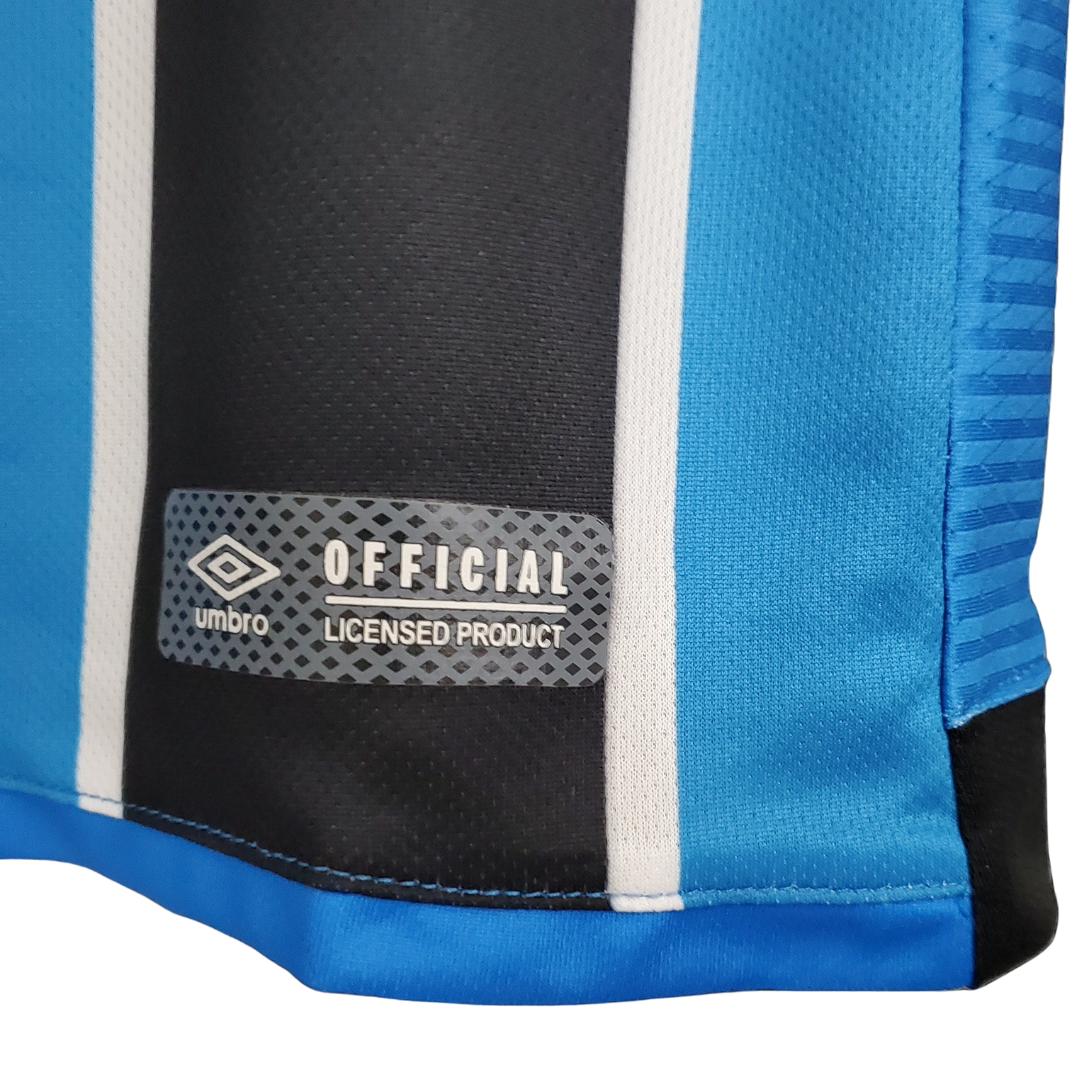 Camisa Grêmio I 2017 - Retrô Umbro - Azul e preta