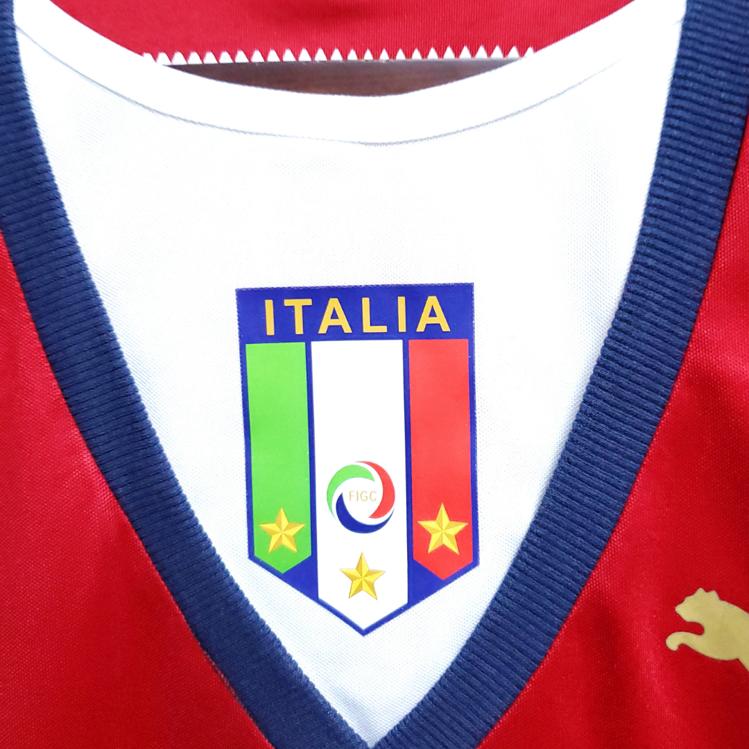 Camisa Seleção da Itália 2006 Goleiro - Retrô Puma - Vermelha