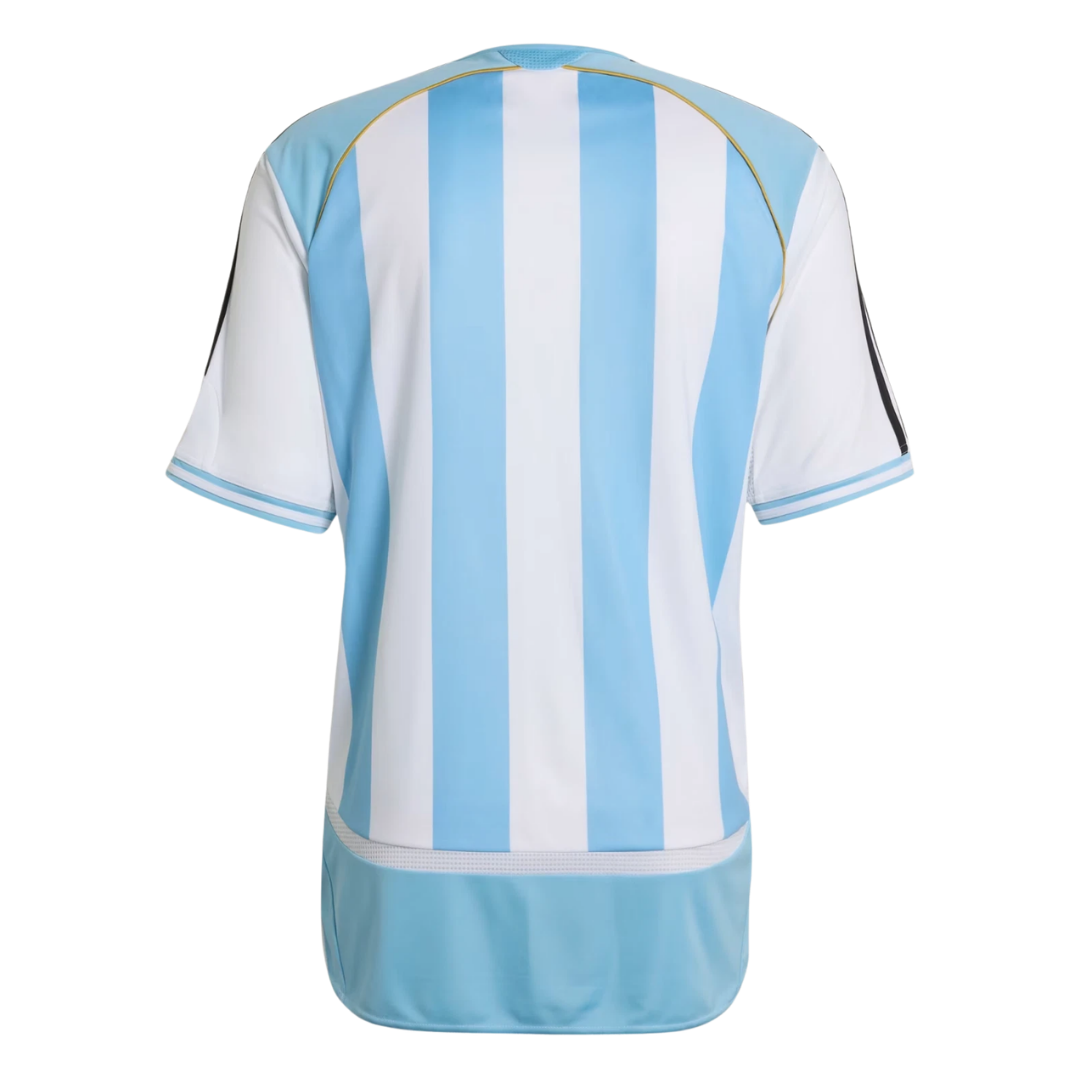 Camisa Seleção da Argentina I 2006 - Retrô Adidas - Azul e branco com detalhes em preto