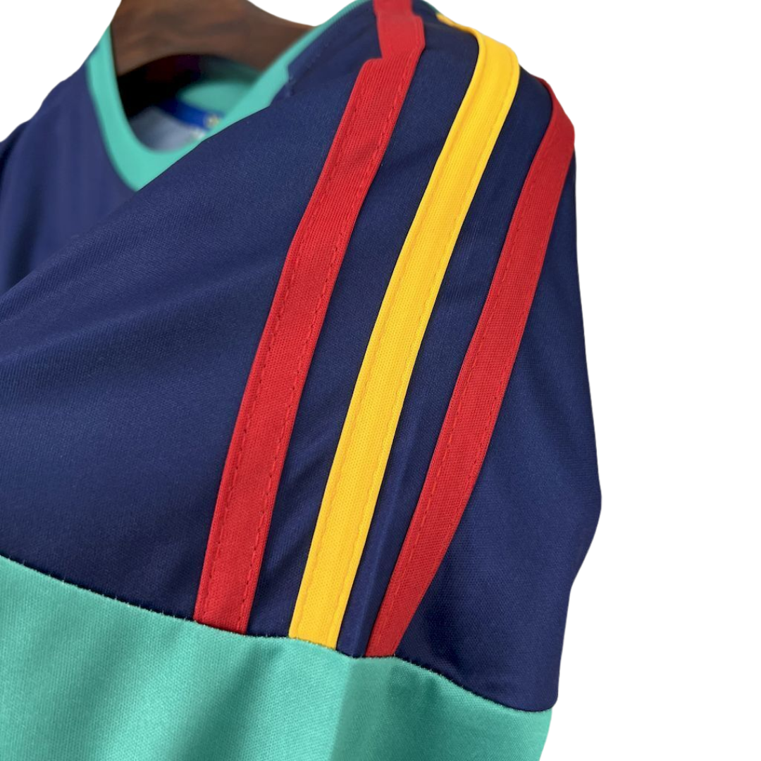 Camisa Seleção da Espanha Goleiro 2010 - Retrô Adidas - Azul