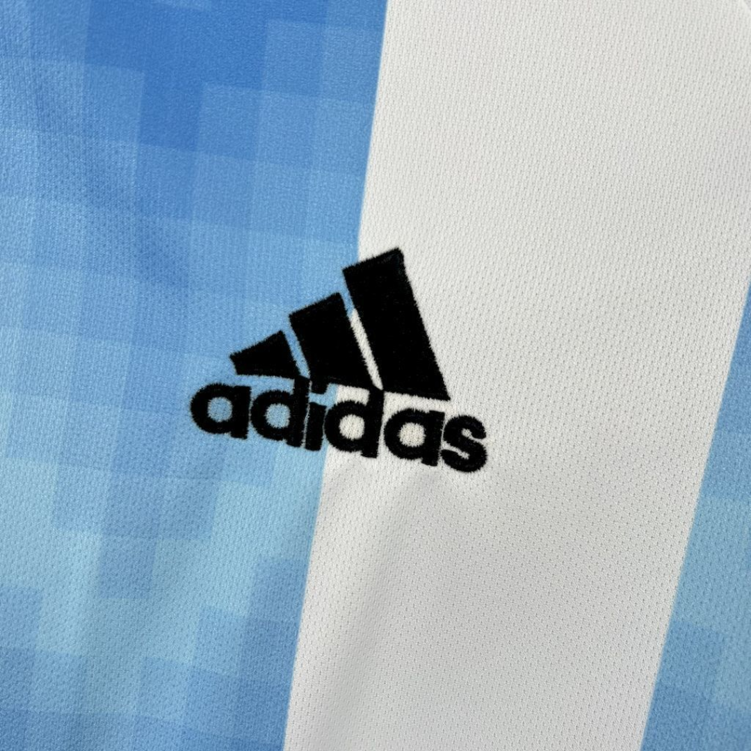 Camisa Seleção da Argentina I 2018 - Retrô Adidas - Azul e branca