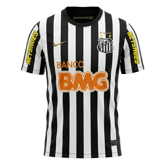 Camisa Santos II 2012/2013 - Retrô Nike - Branca e Preta