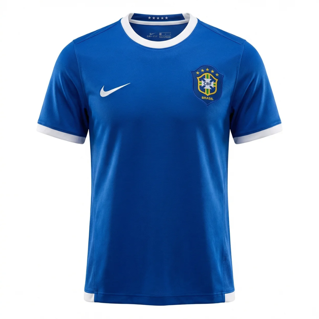 Camisa Seleção Brasileira II 2006 - Retrô Nike - Azul