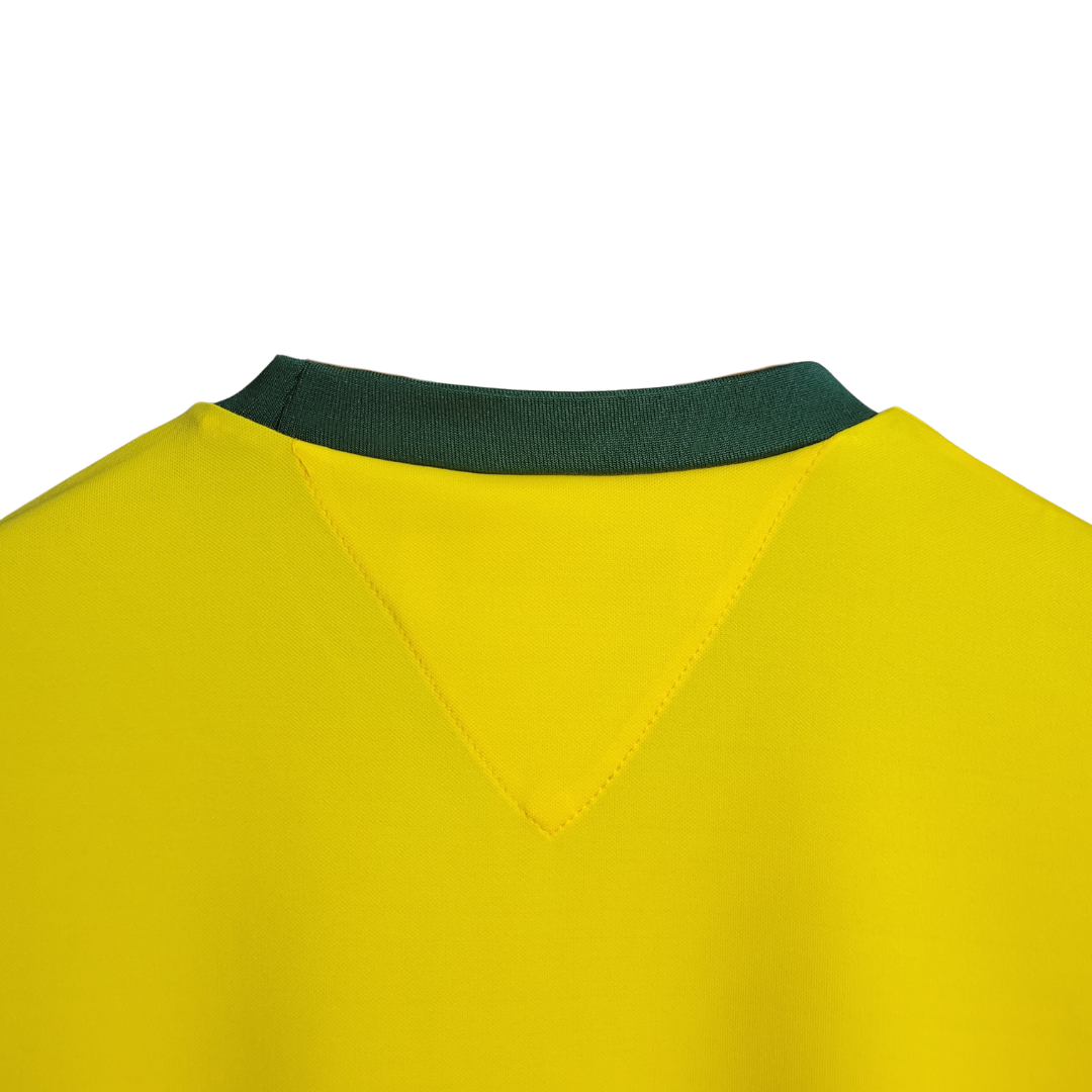 Camisa Seleção Brasileira I 1970 - Retrô - Amarelo e Verde