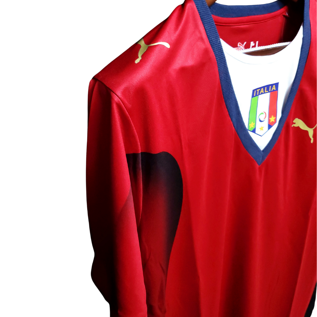 Camisa Seleção da Itália 2006 Goleiro - Retrô Puma - Vermelha