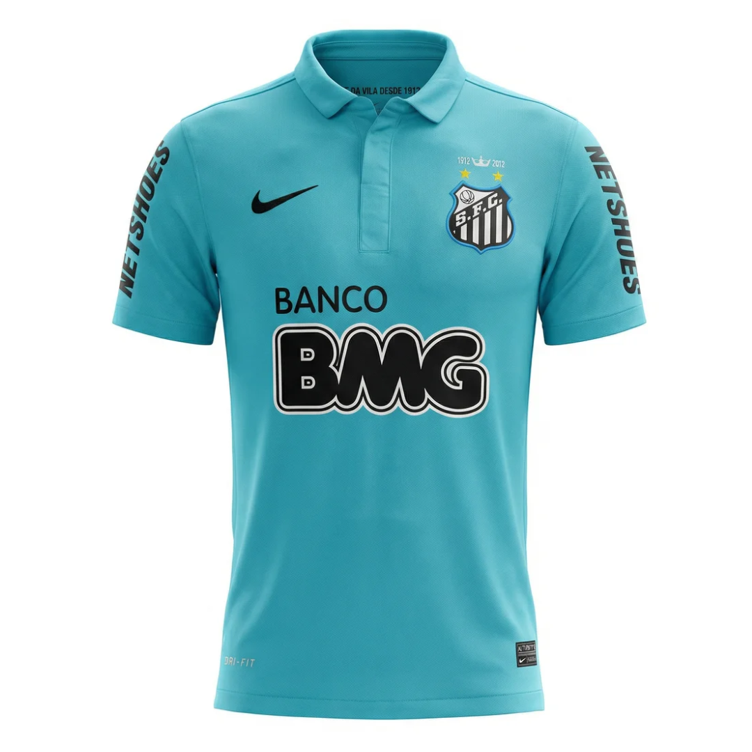 Camisa Santos III 2012/2013 - Retrô Nike - Azul