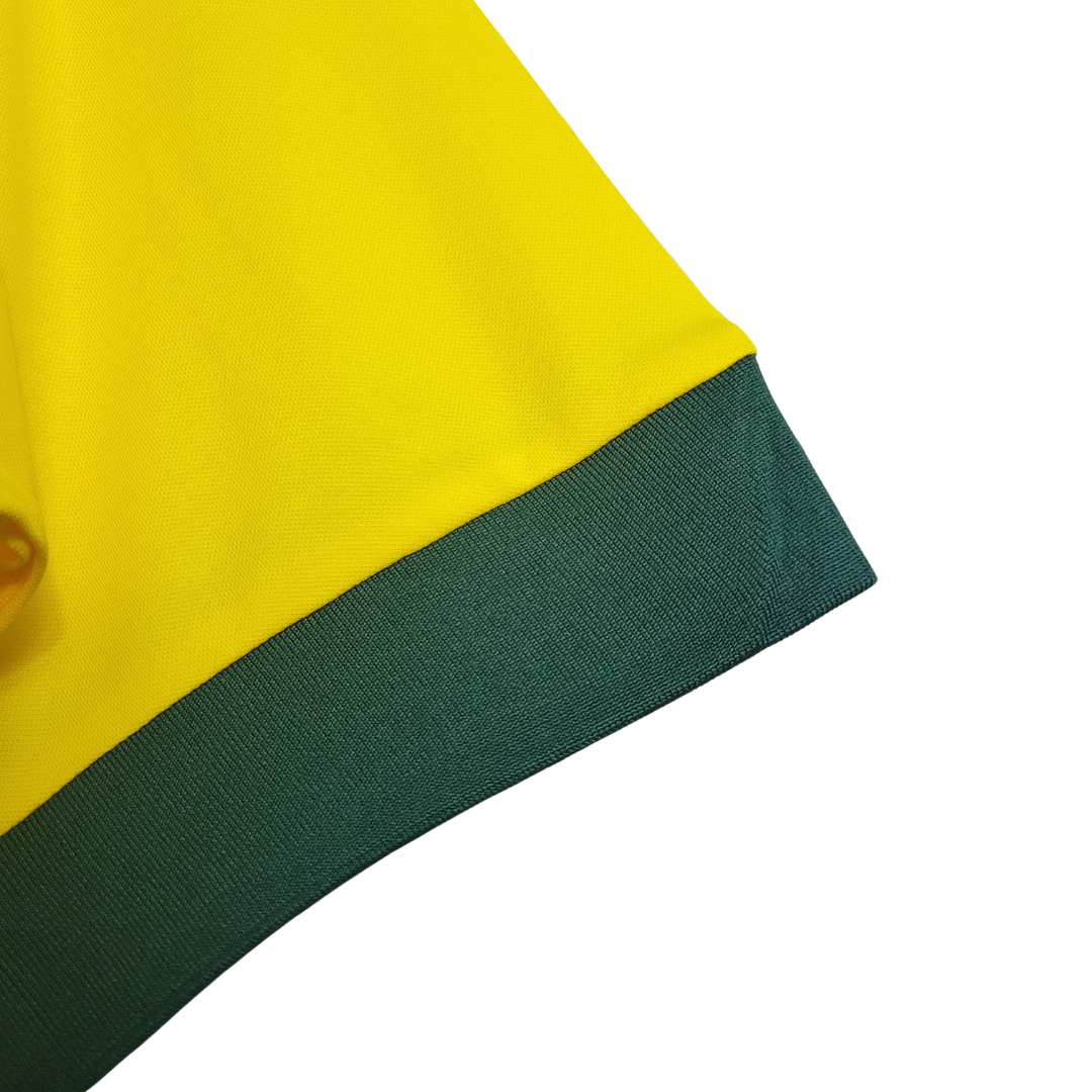 Camisa Seleção Brasileira I 1970 - Retrô - Amarelo e Verde