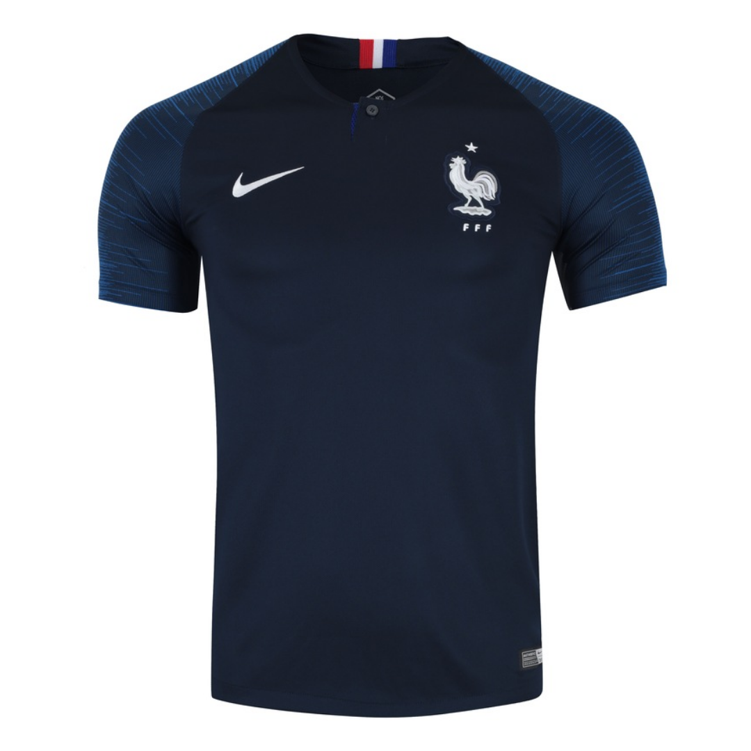 Camisa Seleção da França I 2018 - Retrô Nike - Azul