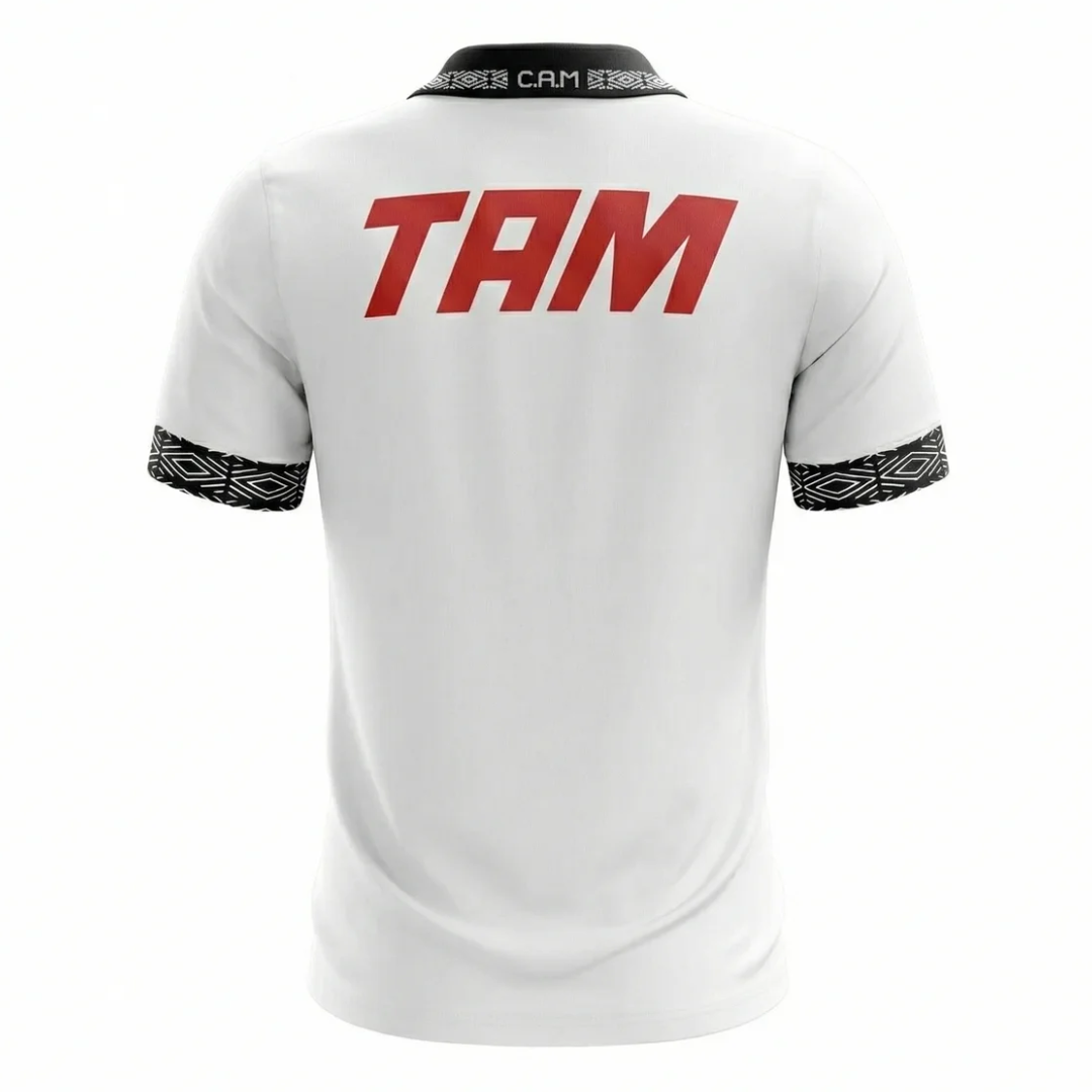Camisa Atlético Mineiro II 1996 - Retrô - Branco com detalhes em preto