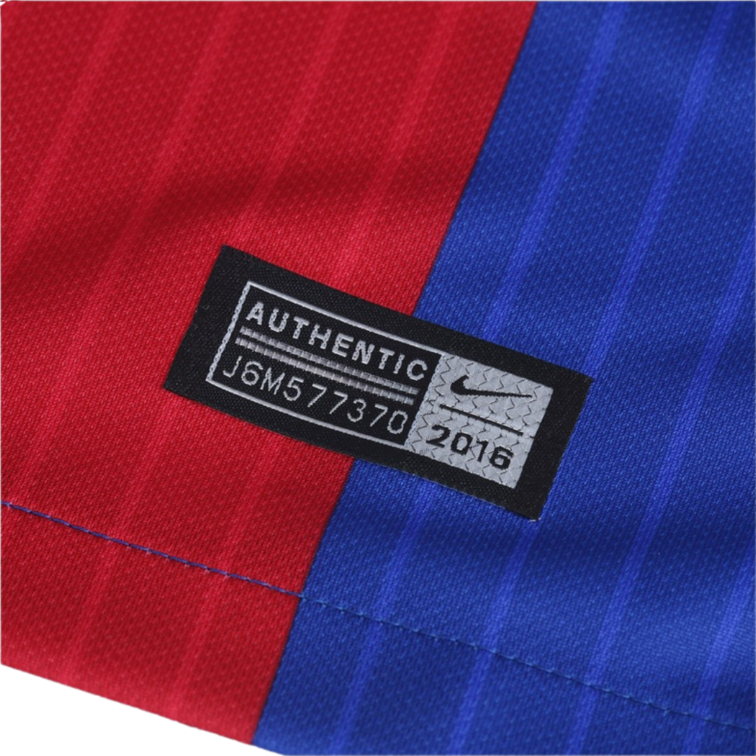 Camisa Barcelona I 2016/2017 - Retrô Nike - Azul e grená