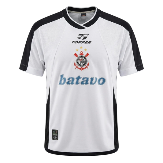 Camisa Corinthians I 2000 Mundial de Clubes - Retrô Topper Masculina - Branca