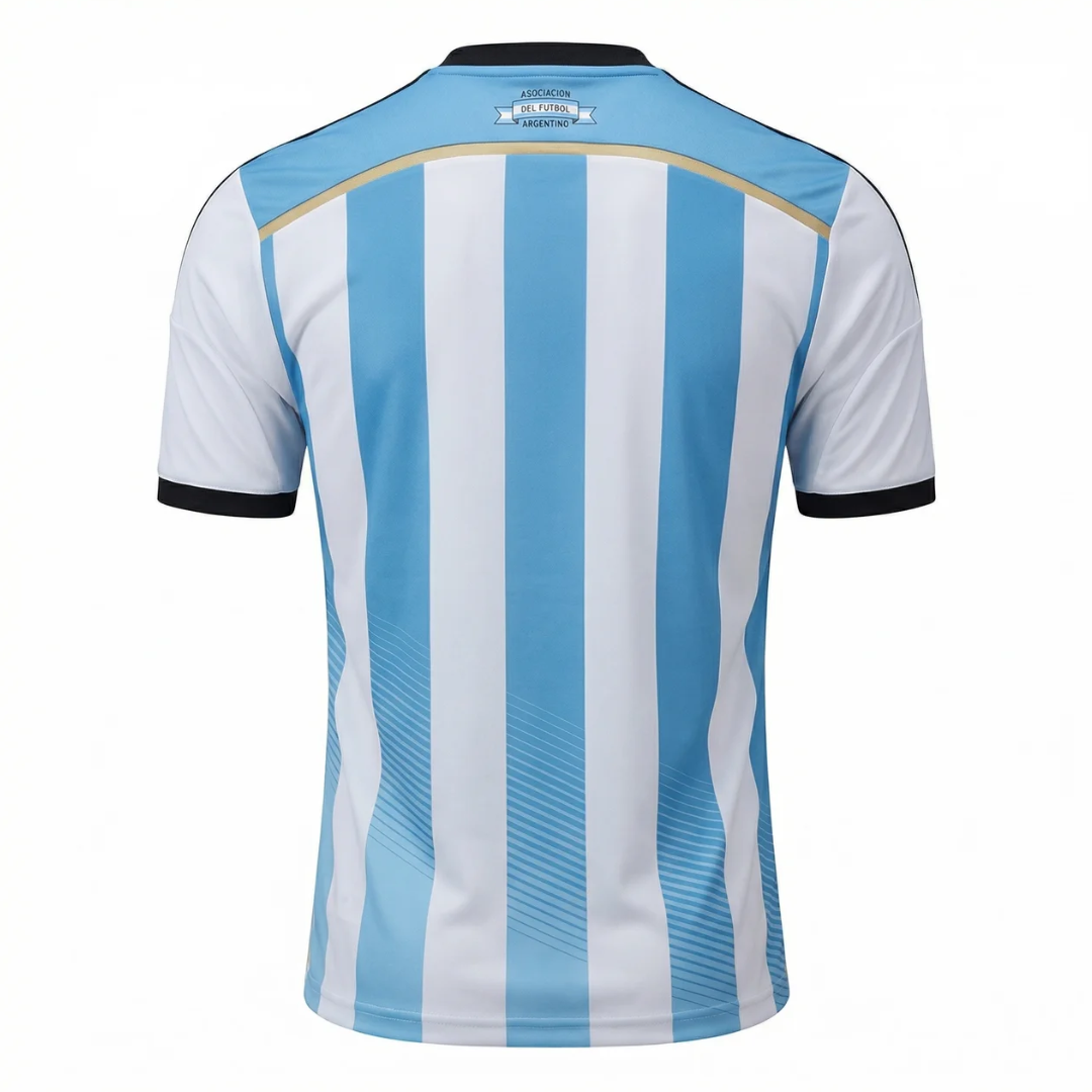 Camisa Seleção da Argentina I 2014 - Retrô Adidas - Azul e branca