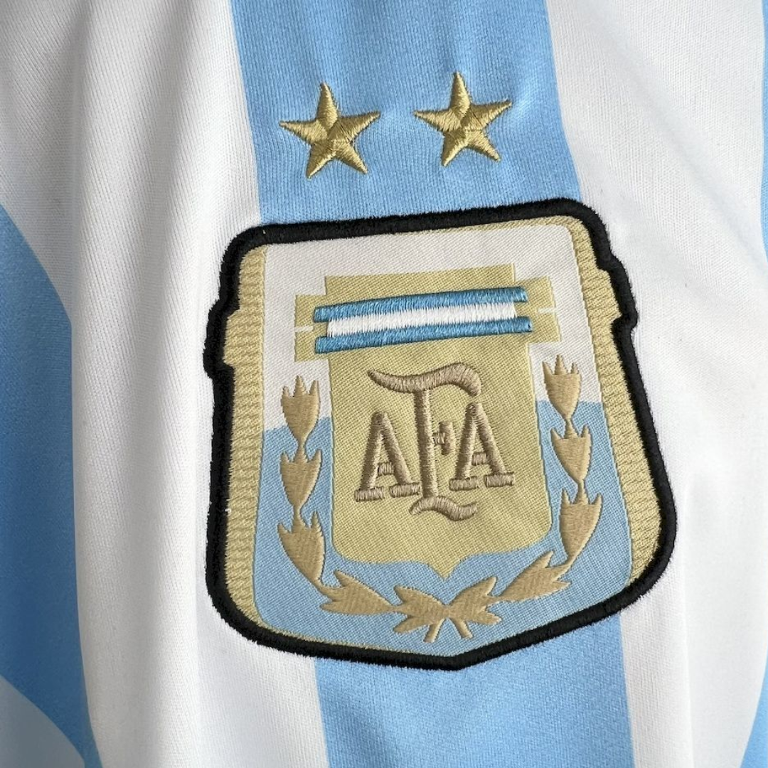 Camisa Seleção da Argentina I 2014 - Retrô Adidas - Azul e branca