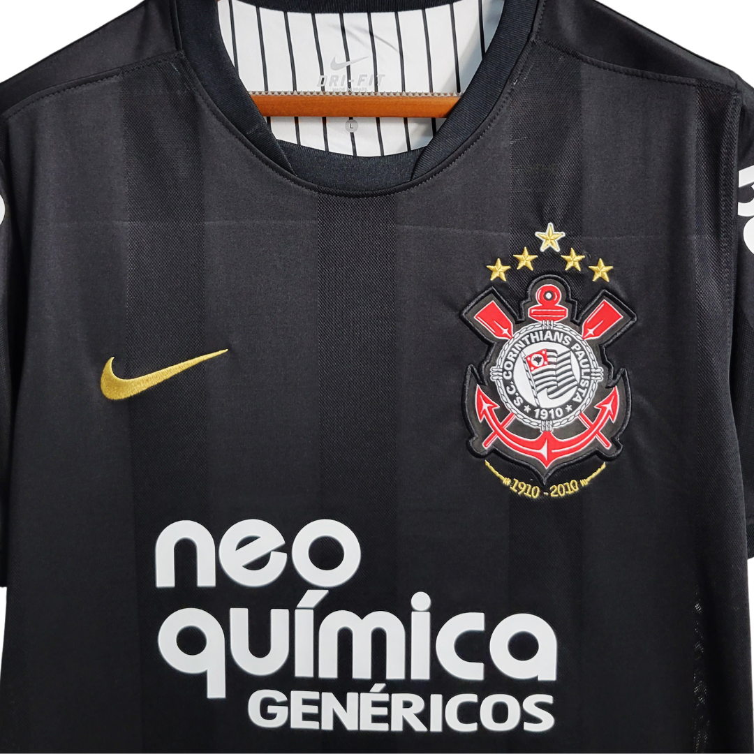 Camisa Corinthians II 2010 - Retrô Nike Masculina - Preta