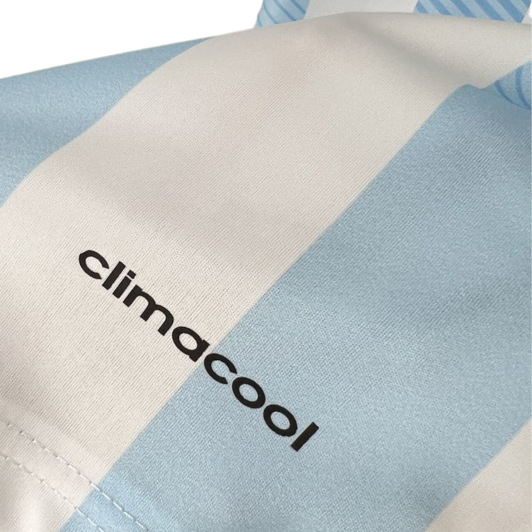 Camisa Seleção da Argentina I 2014 - Retrô Adidas - Azul e branca