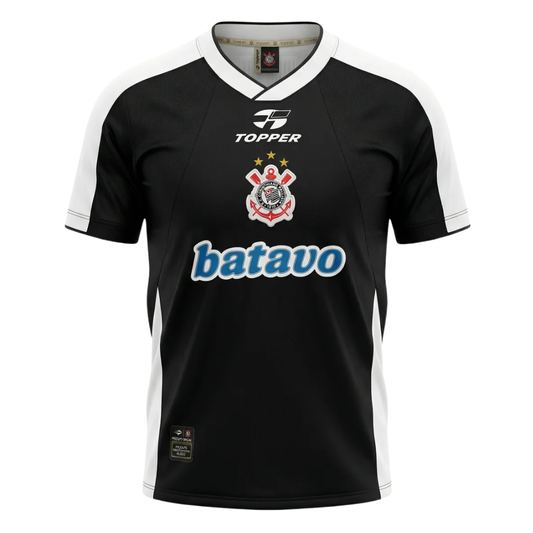 Camisa Corinthians II 2000 Mundial de Clubes - Retrô Topper Masculina - Preta