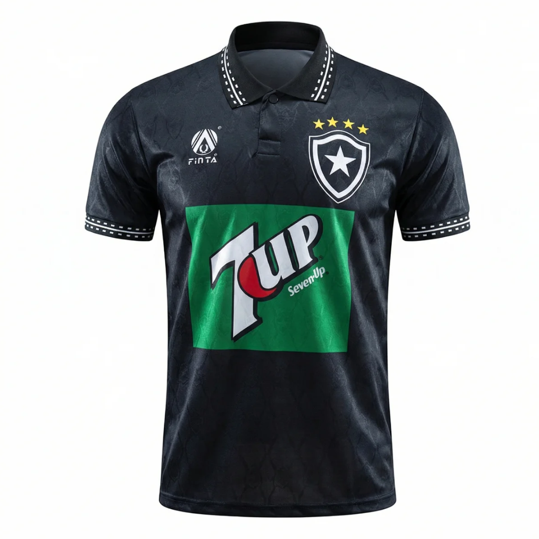 Camisa Botafogo II 1995 - Retrô Finta - Preta