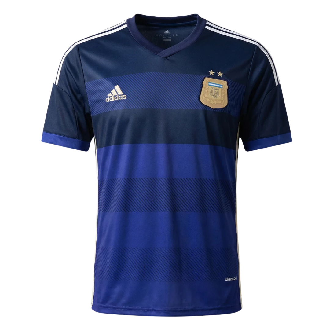 Camisa Seleção da Argentina II 2014 - Retrô Adidas - Azul com detalhes em bege e branco