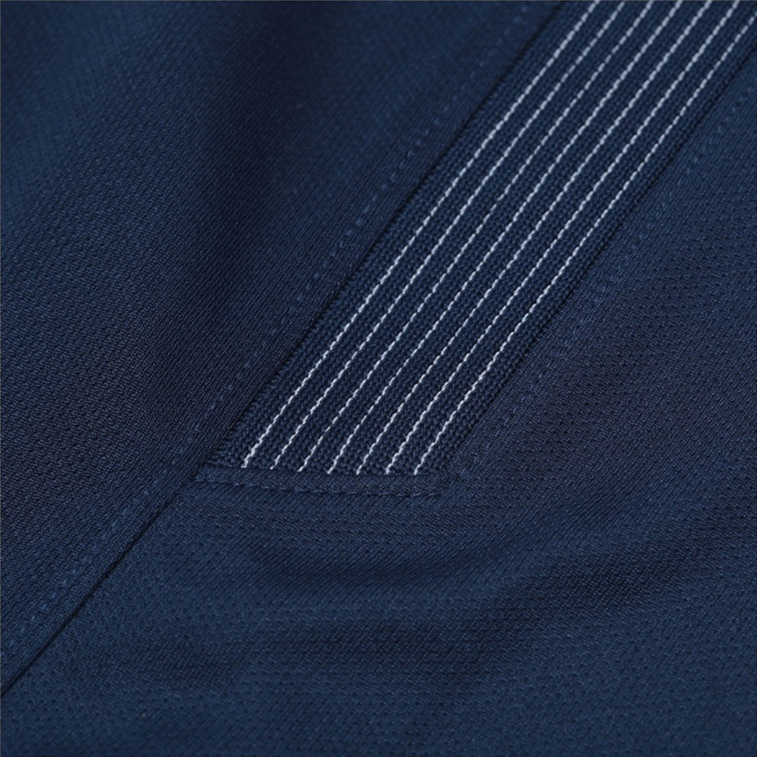 Camisa Paris Saint-Germain I 2017/2018 - Retrô Nike - Azul com detalhes em vermelho