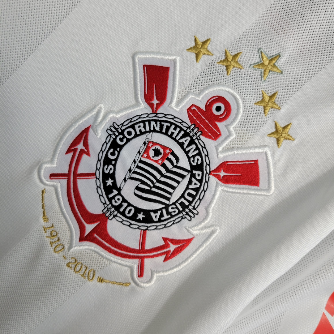 Camisa Corinthians I 2010 - Retrô Nike Masculina - Branca