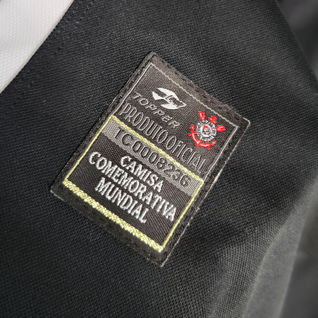 Camisa Corinthians II 2000 Mundial de Clubes - Retrô Topper Masculina - Preta