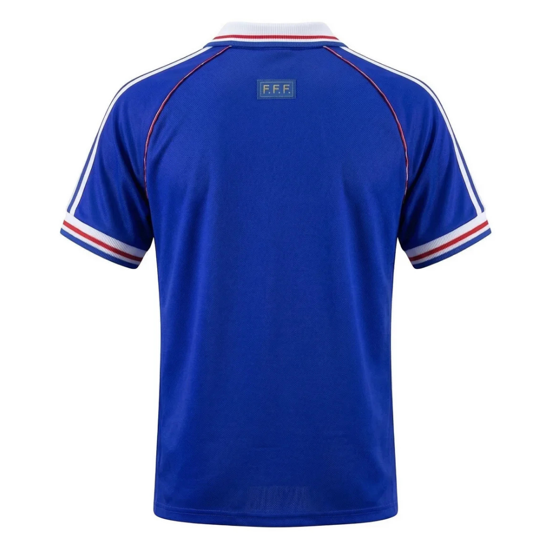 Camisa Seleção da França I 1998 - Retrô Adidas - Azul