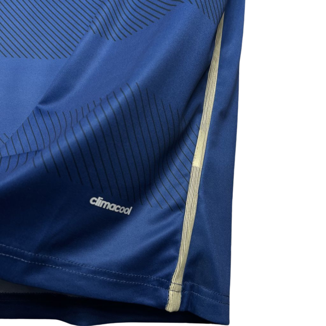 Camisa Seleção da Argentina II 2014 - Retrô Adidas - Azul com detalhes em bege e branco
