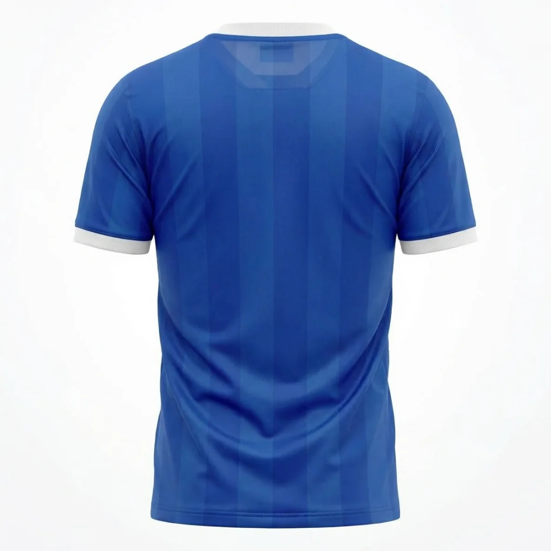 Camisa Seleção da Argentina II 1986 - Retrô Le Coq Sportif - Azul com detalhes em branco