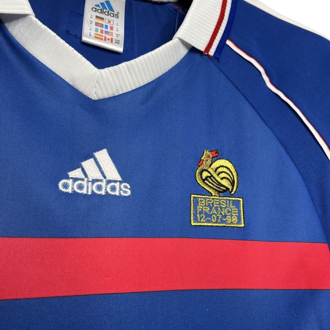 Camisa Seleção da França I 1998 - Retrô Adidas - Azul