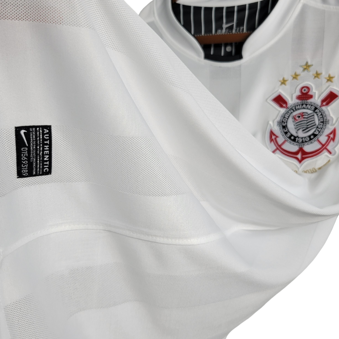 Camisa Corinthians I 2010 - Retrô Nike Masculina - Branca