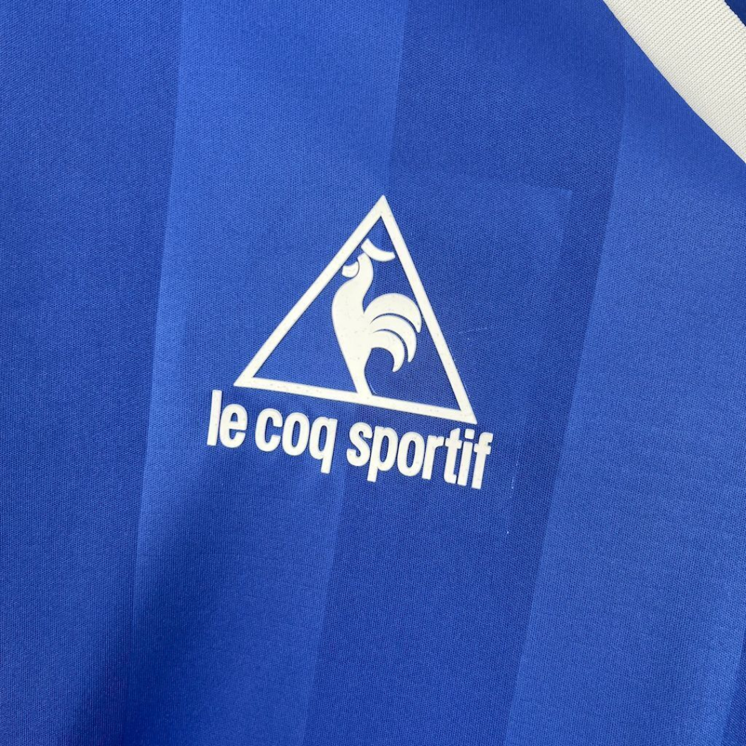 Camisa Seleção da Argentina II 1986 - Retrô Le Coq Sportif - Azul com detalhes em branco