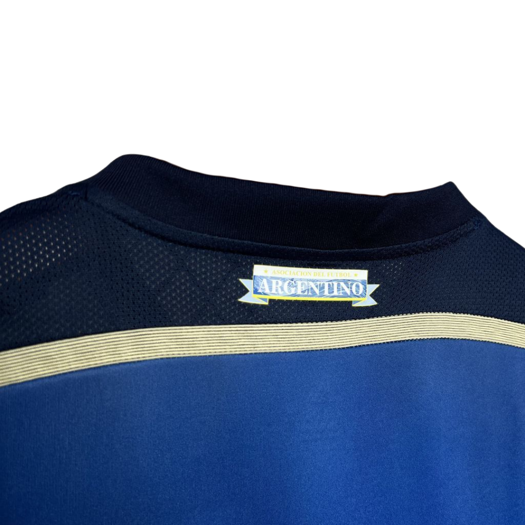 Camisa Seleção da Argentina II 2014 - Retrô Adidas - Azul com detalhes em bege e branco