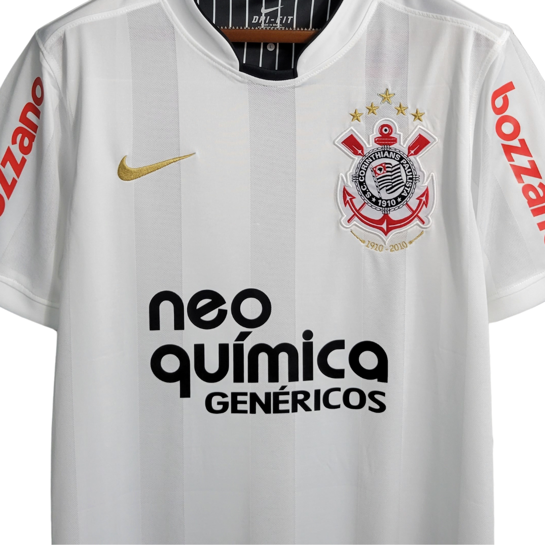 Camisa Corinthians I 2010 - Retrô Nike Masculina - Branca