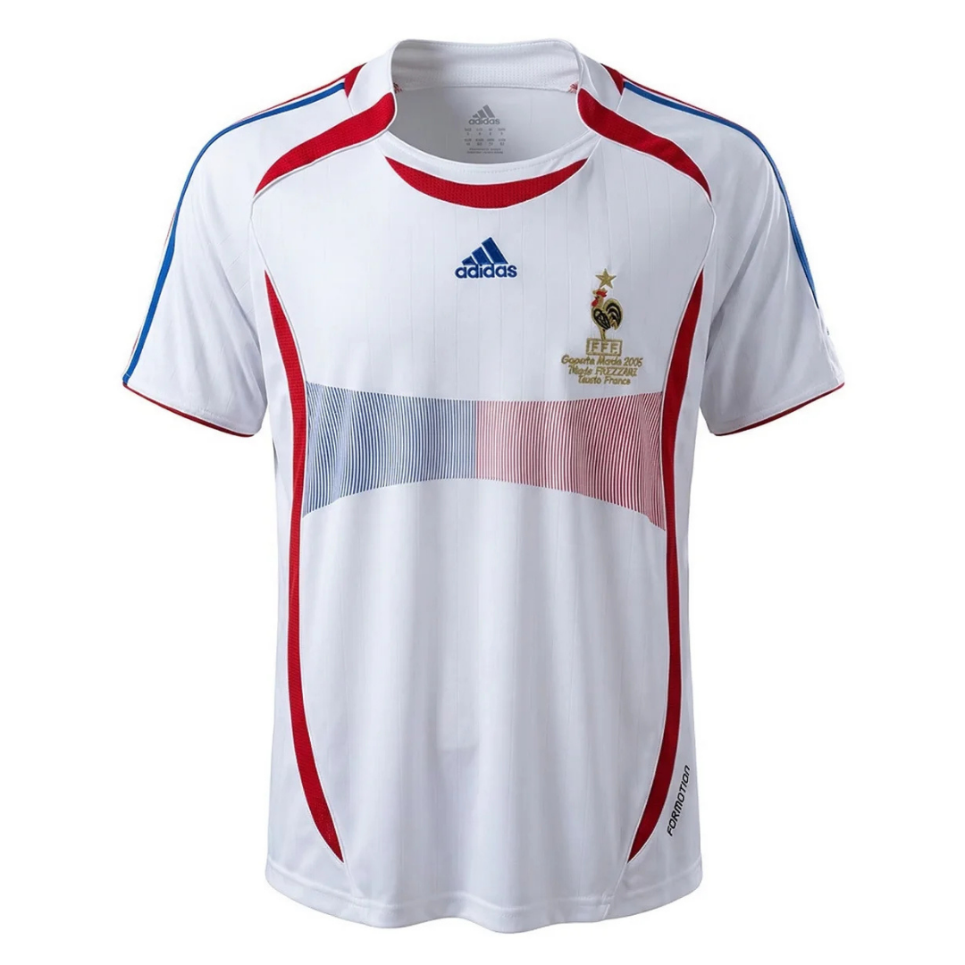 Camisa Seleção da França II 2006 - Retrô Adidas - Branca