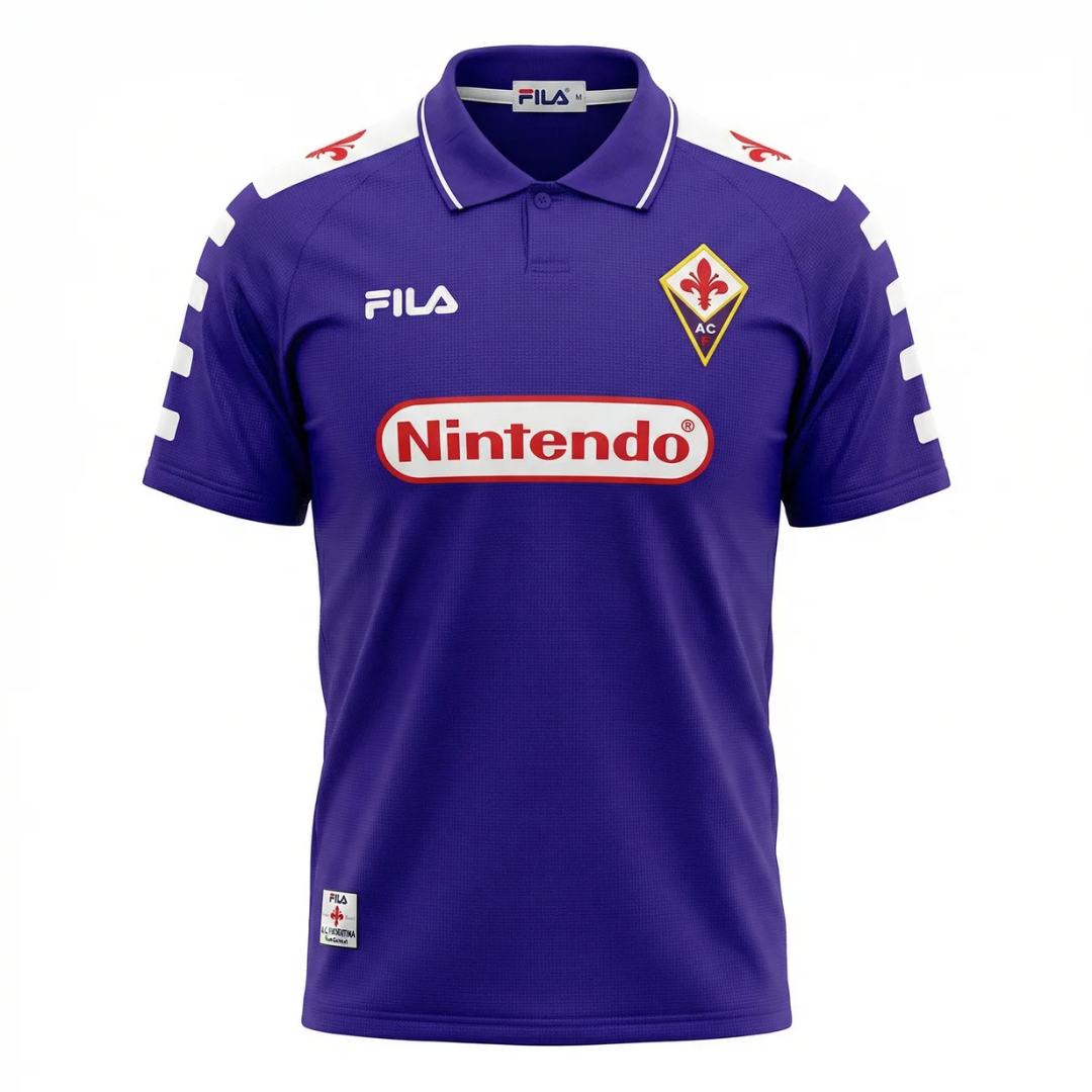 Camisa Fiorentina I 1998 - Retrô Fila - Roxa